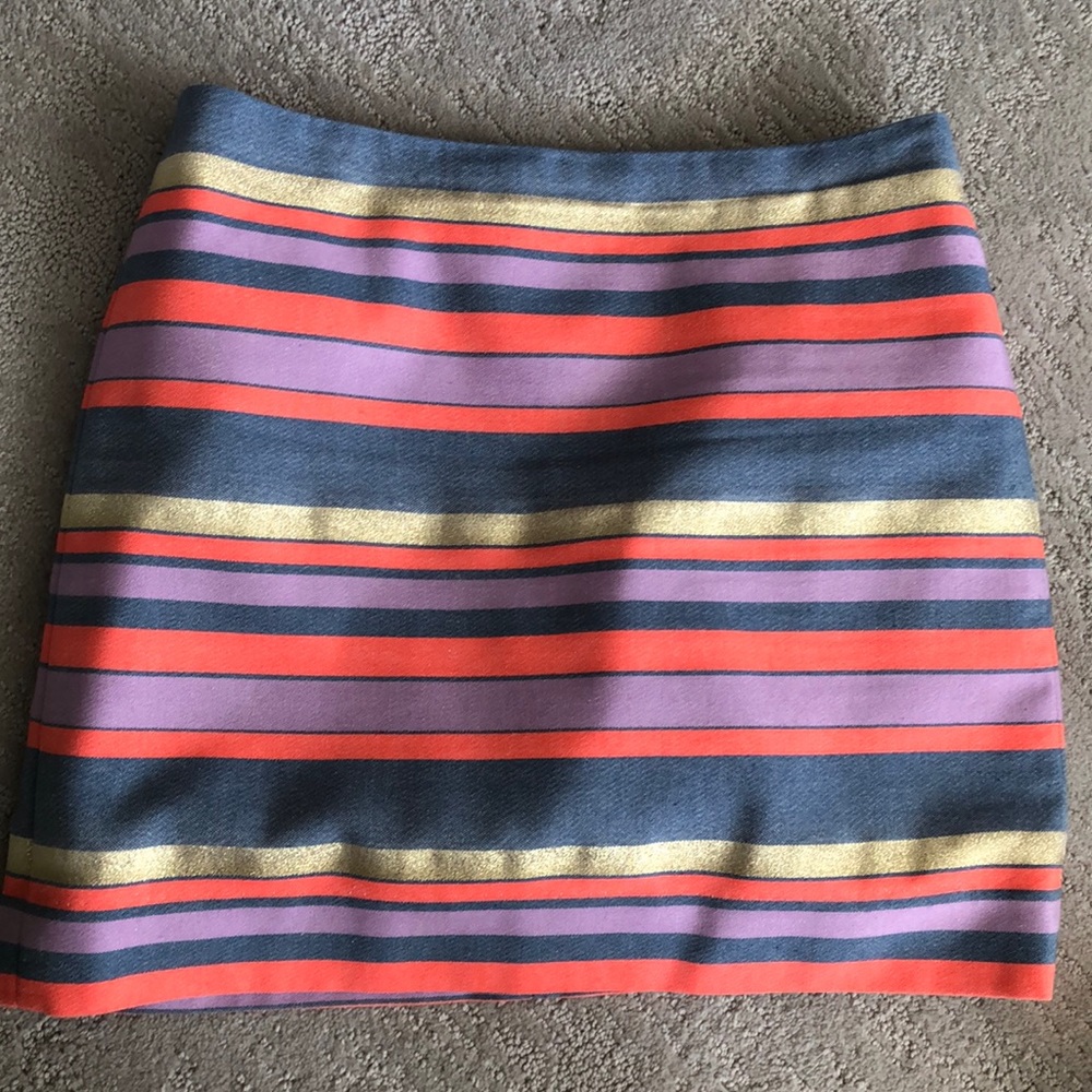 Strip Jcrew skirt